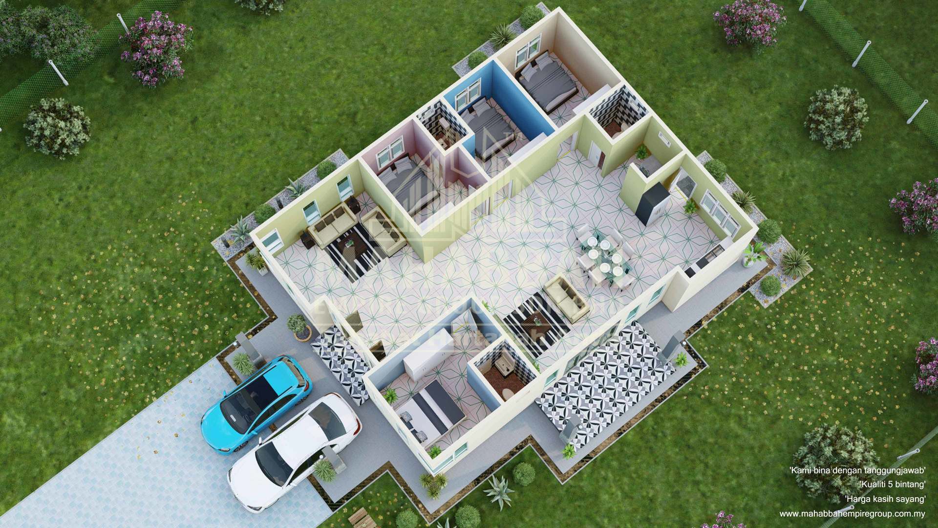 D06 Villa Chinta II 3D Interior Pandangan 3