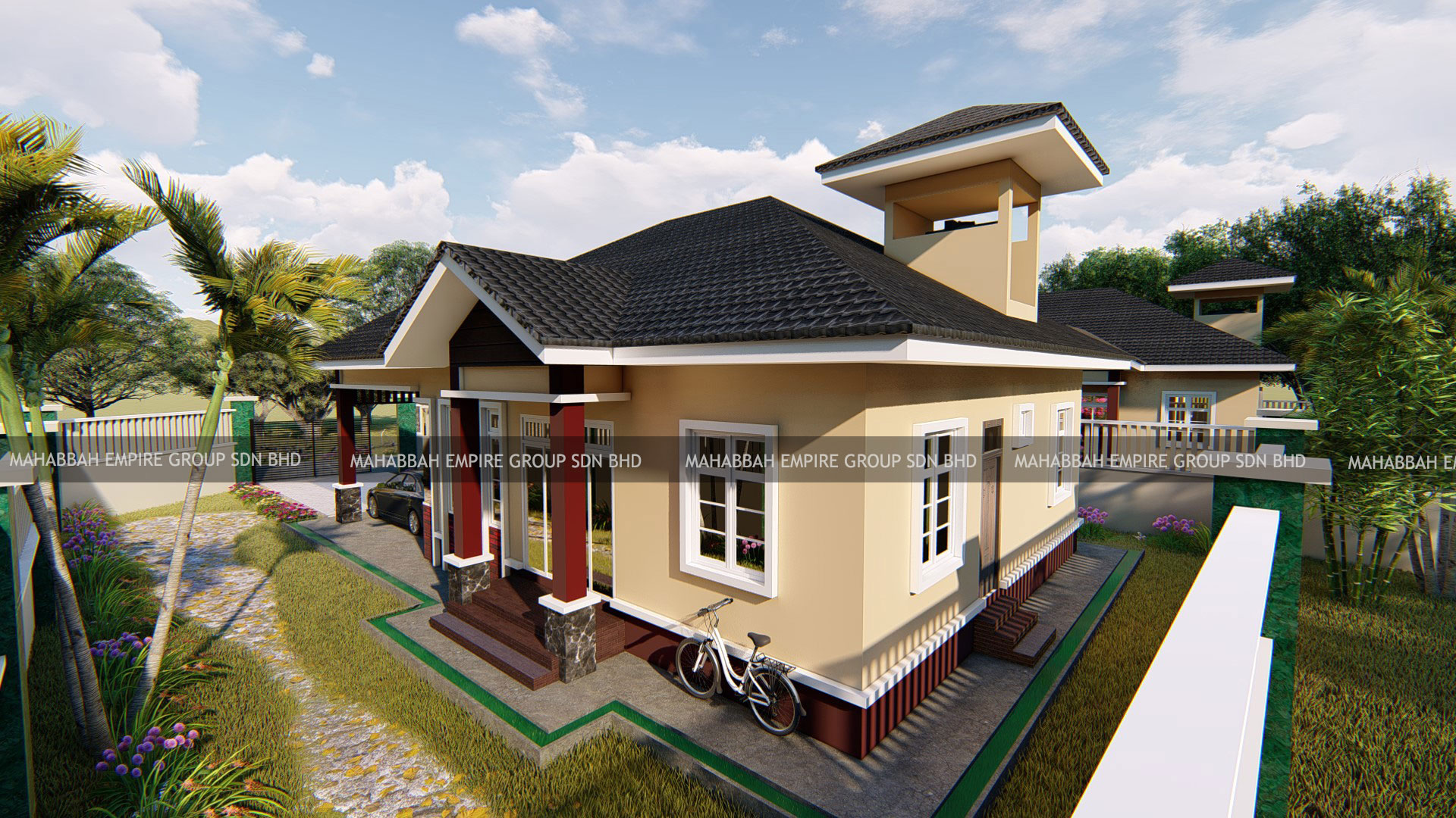 Design/Rekabentuk Villa Danniel - Bahagian Belakang