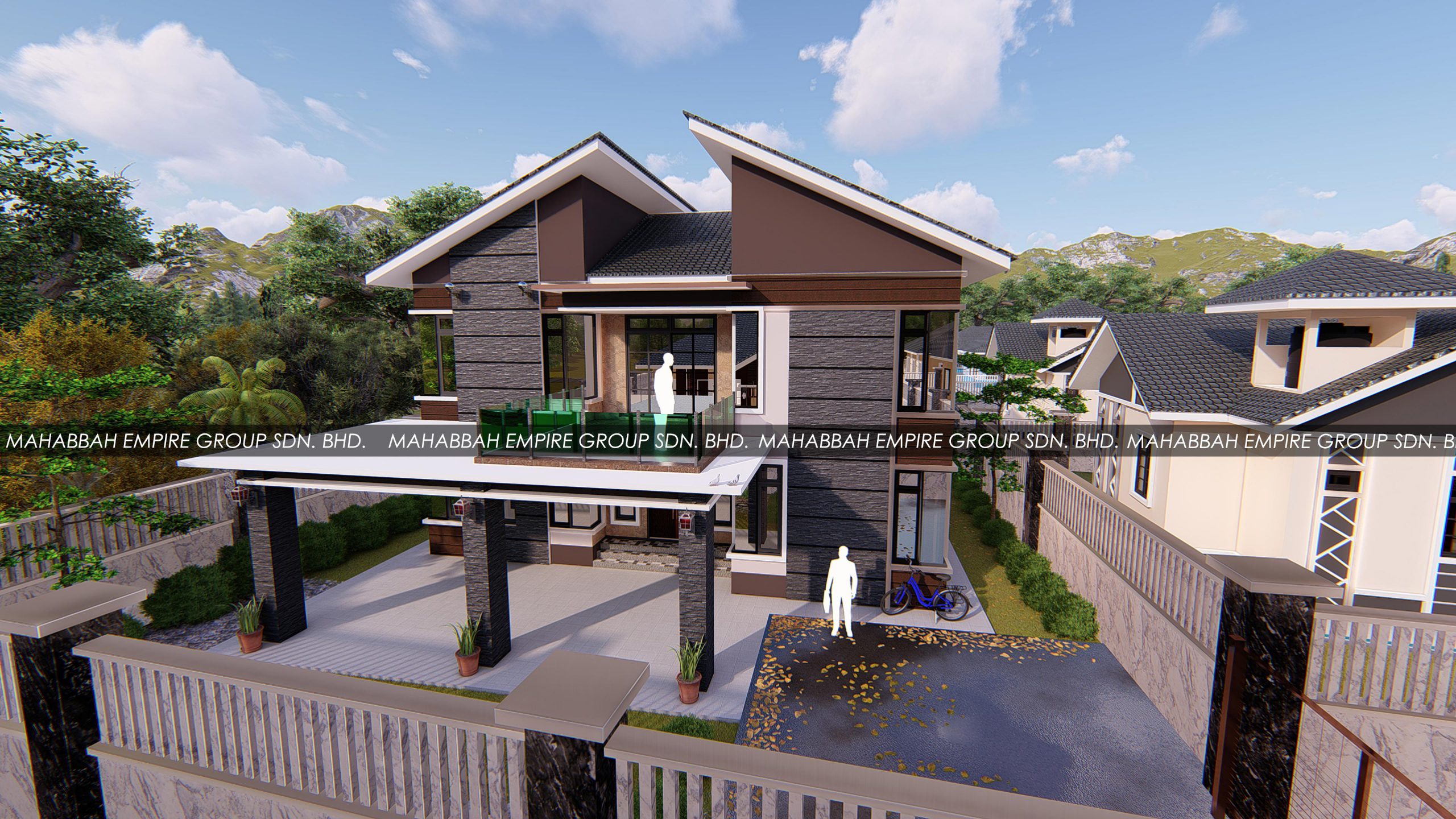 Design/Rekabentuk Villa Danish