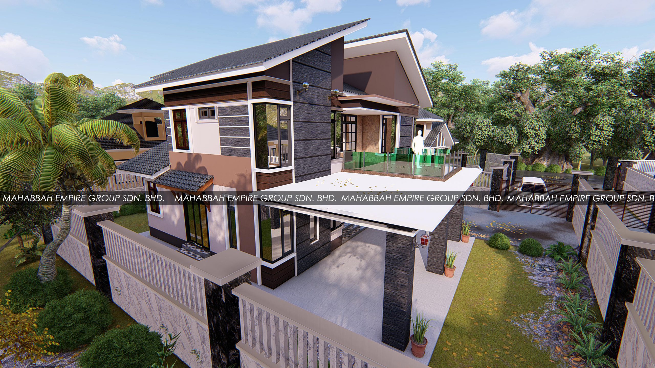 Design/Rekabentuk Villa Danish