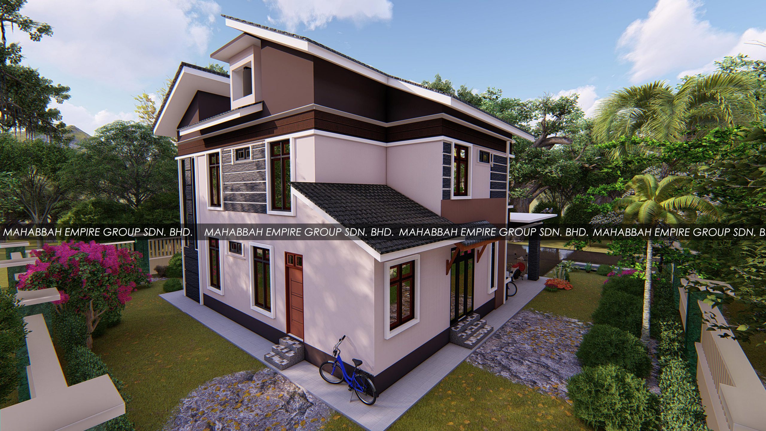 Design/Rekabentuk Villa Danish