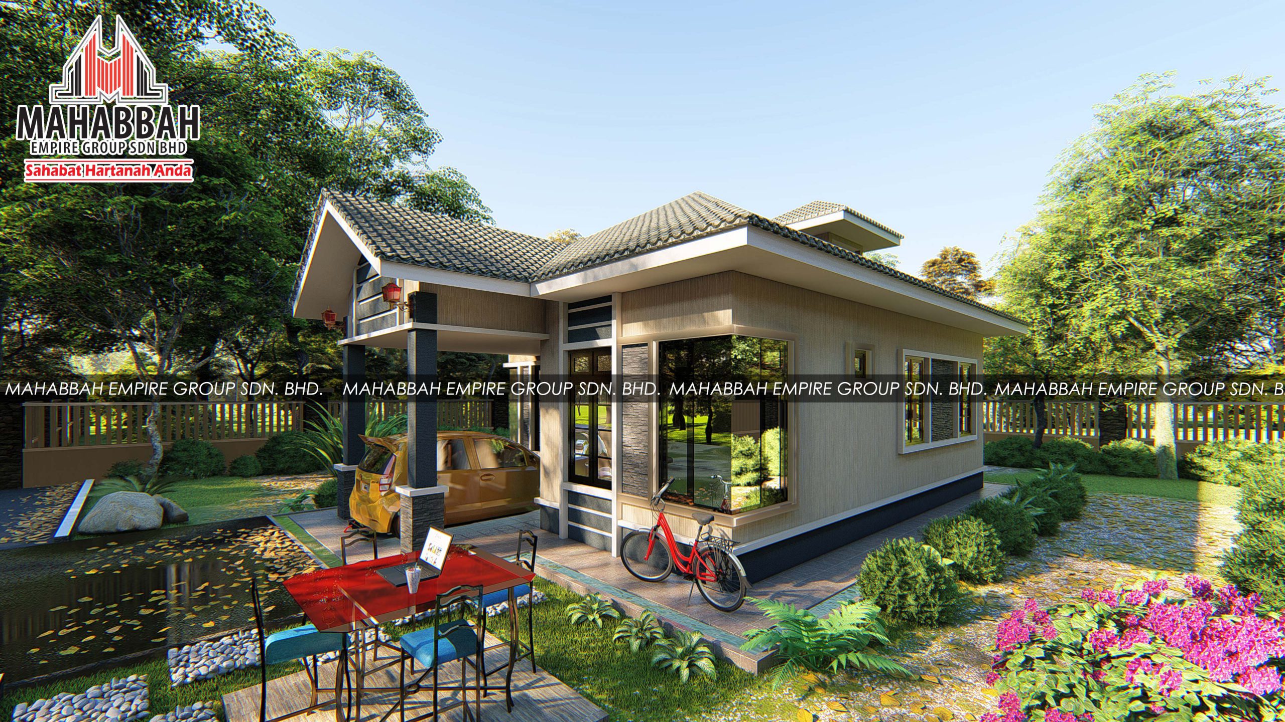 Design/Rekabentuk Villa Qaseh