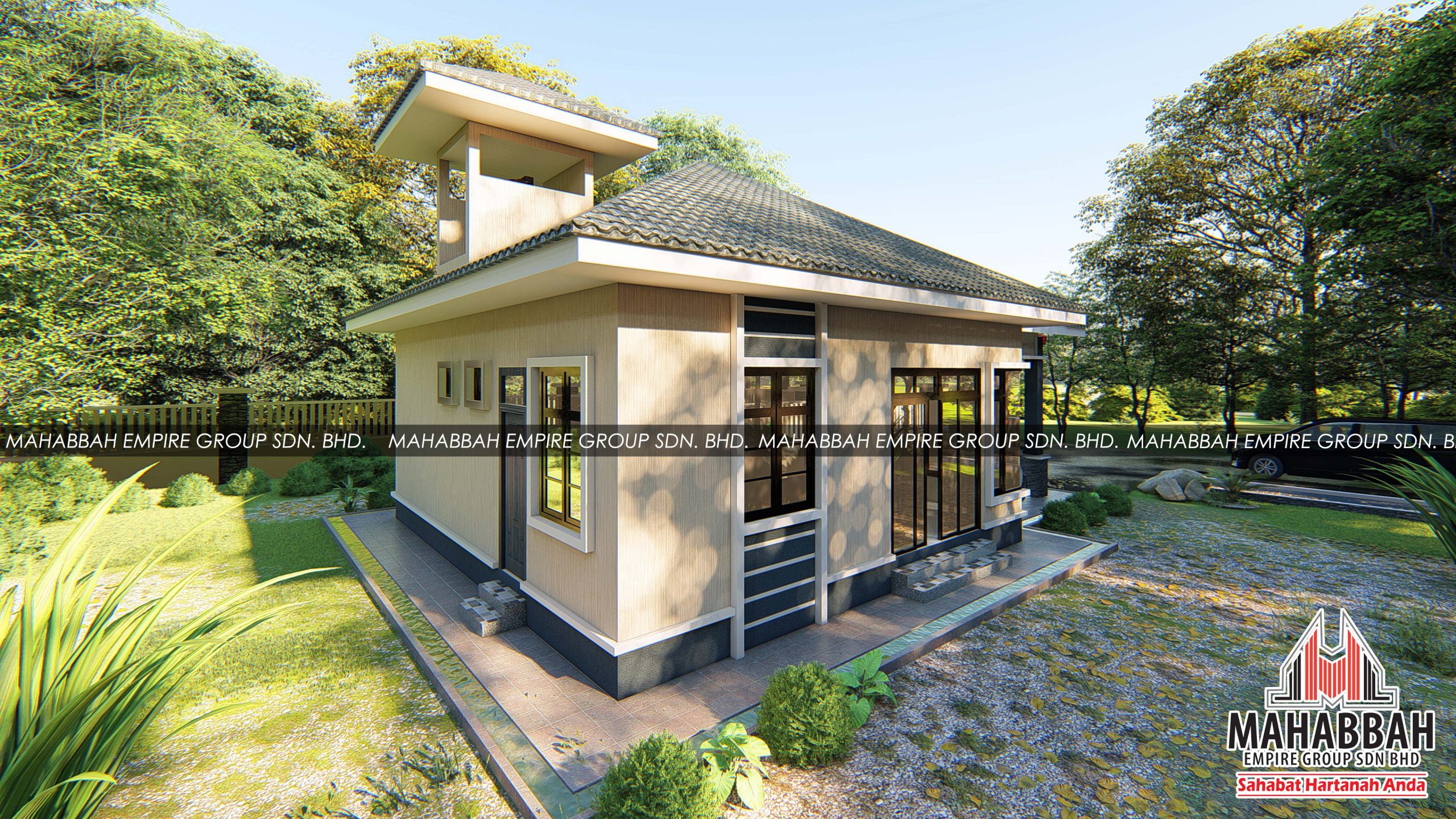 Design/Rekabentuk Villa Qaseh