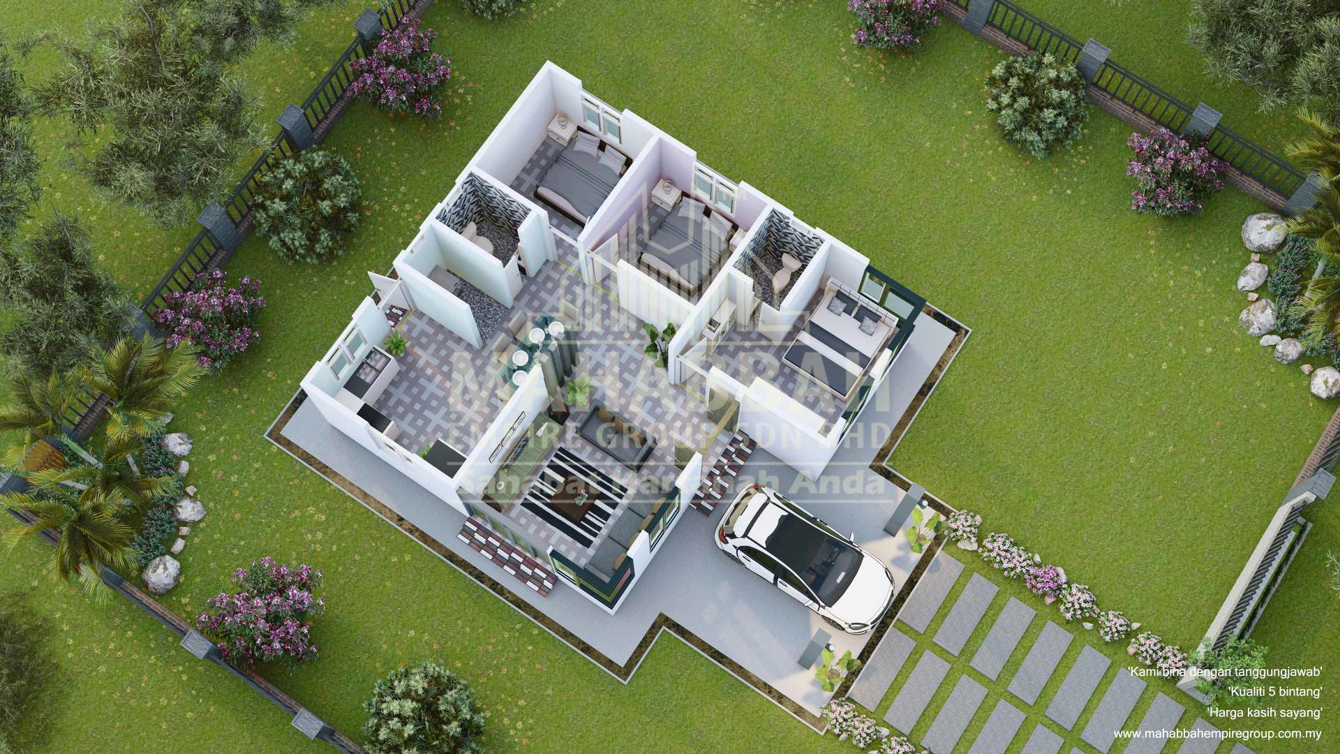 E01 Villa Qaseh 3D Interior Pandangan 2