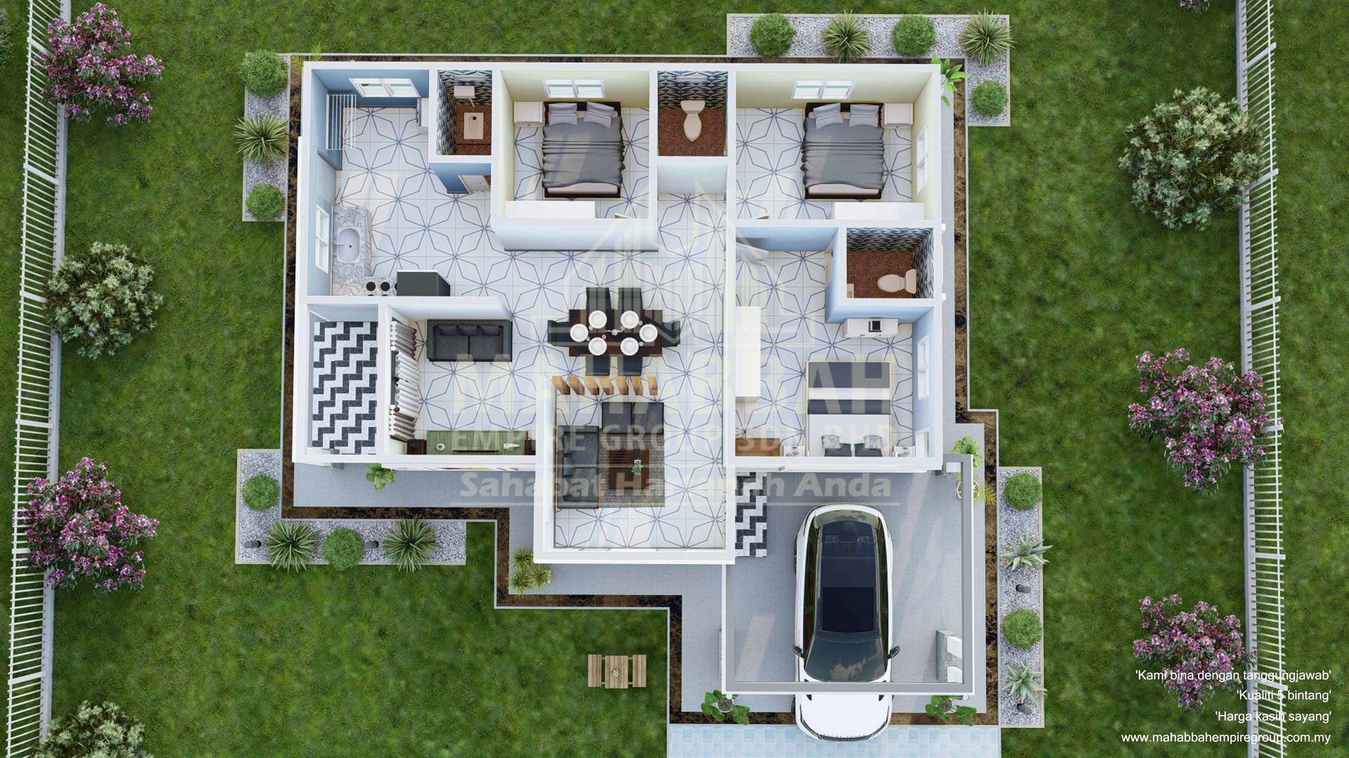 E05 Villa Sophia: 3D Rekaan Dalaman View 2