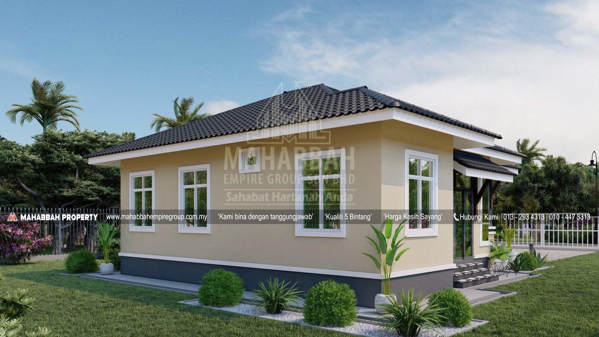 Bahagian Belakang Model/ Reka Bentuk E06 Villa Danniell II (TM) 01