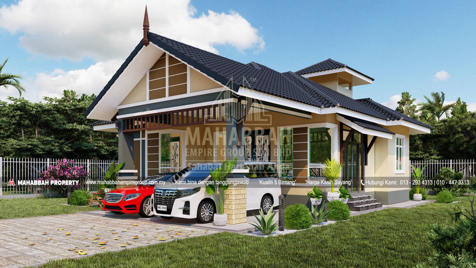 Pandangan Sisi Reka bentuk/ Model E06 Villa Danniell II TM2 02