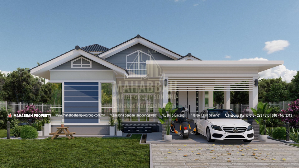 Model/ Reka bentuk Bahagian Hadapan E09 Villa Sophia Rose