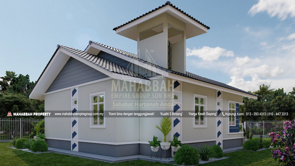 Model/ Reka bentuk Bahagian Belakang E09 Villa Sophia Rose 02