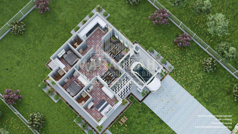 3D Interior Model/ Reka bentuk E10 Villa Sonata 01