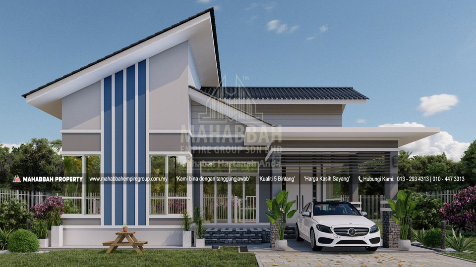 Model/ Reka bentuk Bahagian Hadapan E10 Villa Sonata