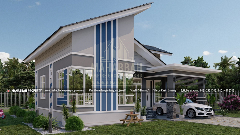 Model/ Reka bentuk Bahagian Sisi E10 Villa Sonata 01