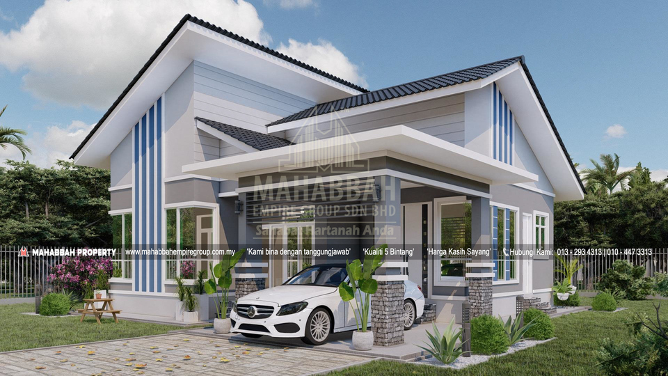 Model/ Reka bentuk Bahagian Sisi E10 Villa Sonata 02