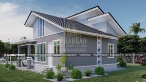 Model/ Reka bentuk Bahagian Belakang E10 Villa Sonata 01