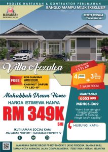 Flyers MDH03-D09 Villa Azzalea Bukit Bunga (Front)