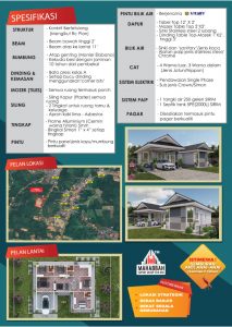 Flyers MDH03-D09 Villa Azzalea Bukit Bunga (Back)