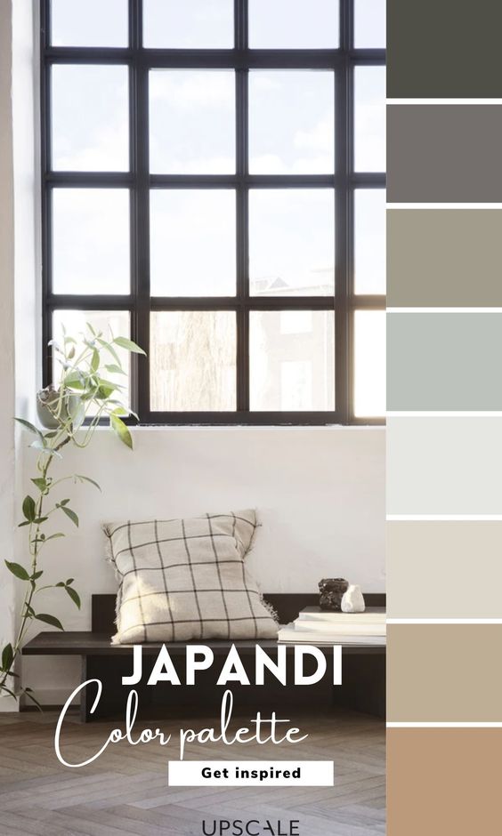 Color Palette for Japandi Concept