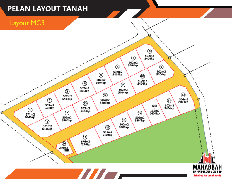 Layout Tanah Lot Banglo Mampu Milik di Mukim Labok Machang (MC3)