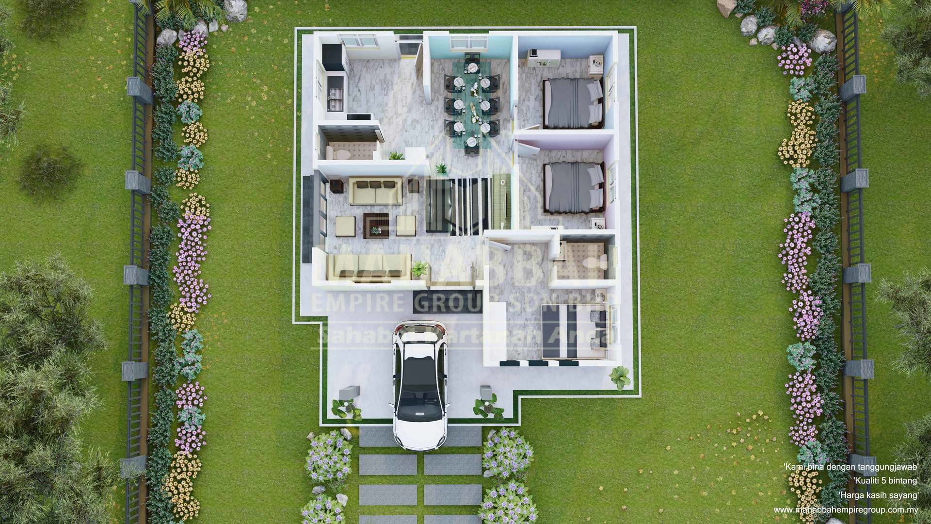 S03 Villa Nuha II: 3D Rekaan Dalaman View 7