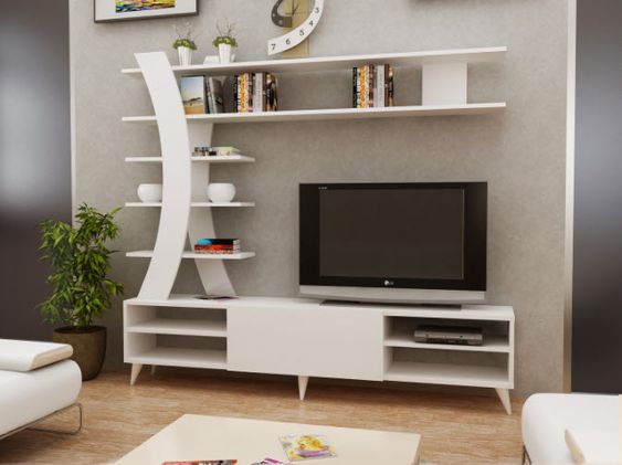 Rekabentuk Rak & Kabinet TV Simple & Unik