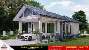Pandangan Sisi - Model Rekabentuk Banglo MEGSB B65-E Villa Danniell (Type G)
