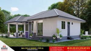 Pandangan Belakang - Model Rekabentuk Banglo MEGSB B65-E Villa Danniell (Type G)