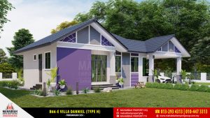 Pandangan Sisi - Model Rekabentuk Banglo MEGSB B66-E Villa Danniell (Type H)
