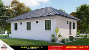 Pandangan Belakang - Model Rekabentuk Banglo MEGSB B66-E Villa Danniell (Type H)
