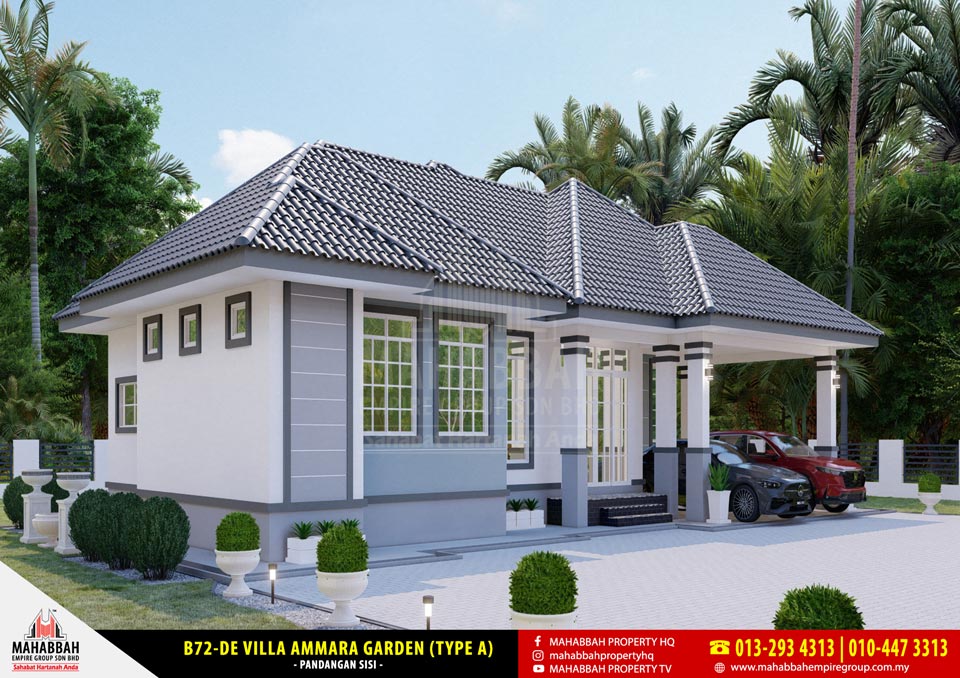Model Rekabentuk Banglo MEGSB B72-DE Villa Ammara Garden (Type A)