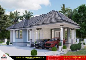 Model Rekabentuk Banglo MEGSB B72-DE Villa Ammara Garden (Type A)