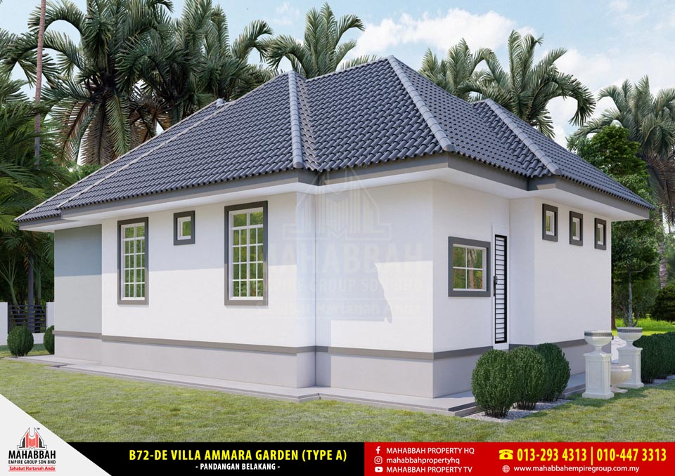 Model Rekabentuk Banglo MEGSB B72-DE Villa Ammara Garden (Type A)