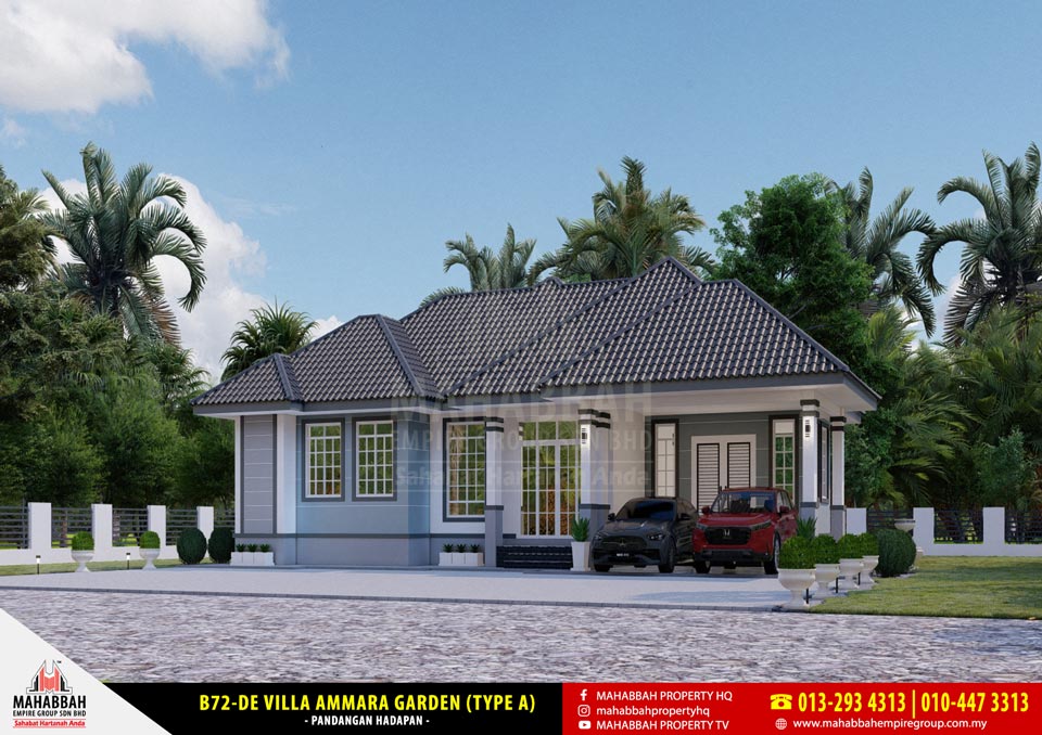 Model Rekabentuk Banglo MEGSB B72-DE Villa Ammara Garden (Type A)
