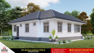 Pandangan Belakang Rekabentuk Banglo Eksklusif Mahabbah Dream Home B75-DE Villa Azzalea (Type G)