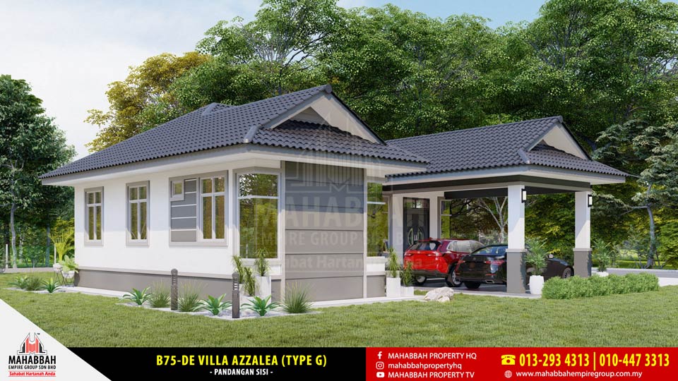 Rekabentuk Banglo Eksklusif Mahabbah Dream Home B75-DE Villa Azzalea (Type G)