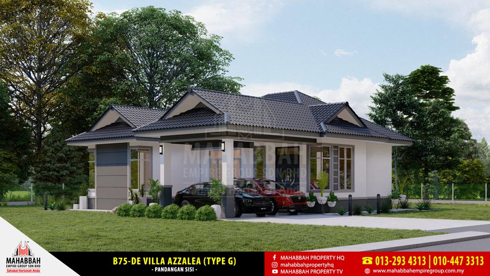 Rekabentuk Banglo Eksklusif Mahabbah Dream Home B75-DE Villa Azzalea (Type G)