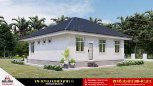 Pandangan Belakang Rekabentuk Banglo Eksklusif Mahabbah Dream Home B76-DE Villa Azzalea (Type H)