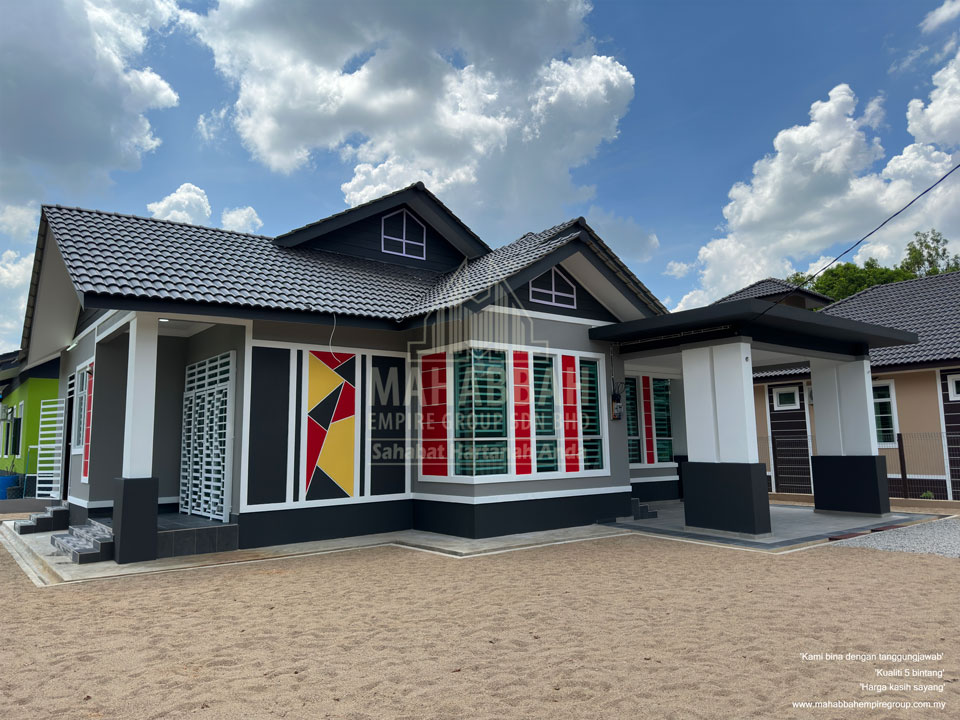 Pandangan Luar Rumah Banglo Villa Sophia (Type A) di Kelewek Tanah Merah