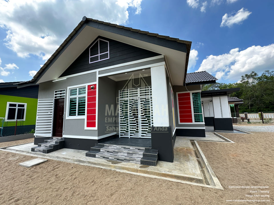 Pandangan Luar Rumah Banglo Villa Sophia (Type A) di Kelewek Tanah Merah
