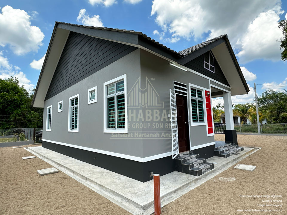 Pandangan Luar Rumah Banglo Villa Sophia (Type A) di Kelewek Tanah Merah