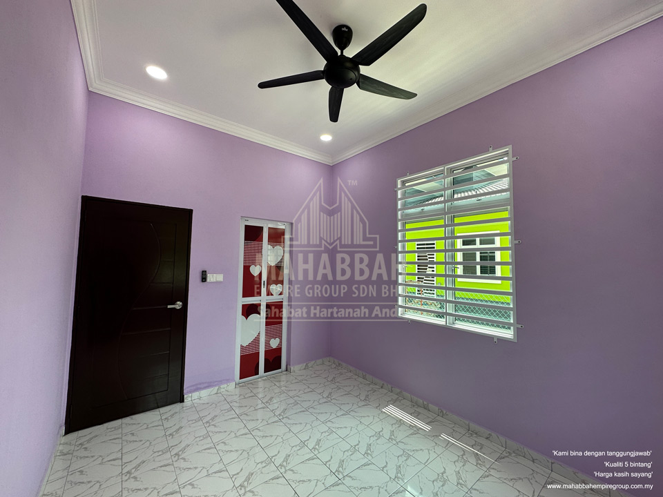 Bilik Kedua Rumah Banglo Villa Sophia (Type A) di Kelewek Tanah Merah