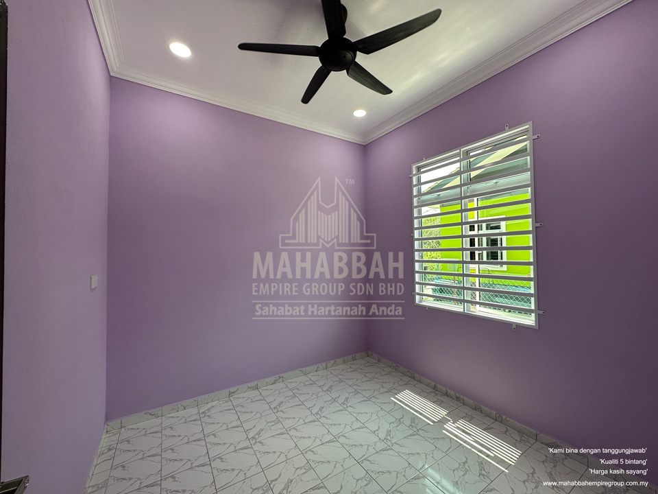Bilik Ketiga Rumah Banglo Villa Sophia (Type A) di Kelewek Tanah Merah