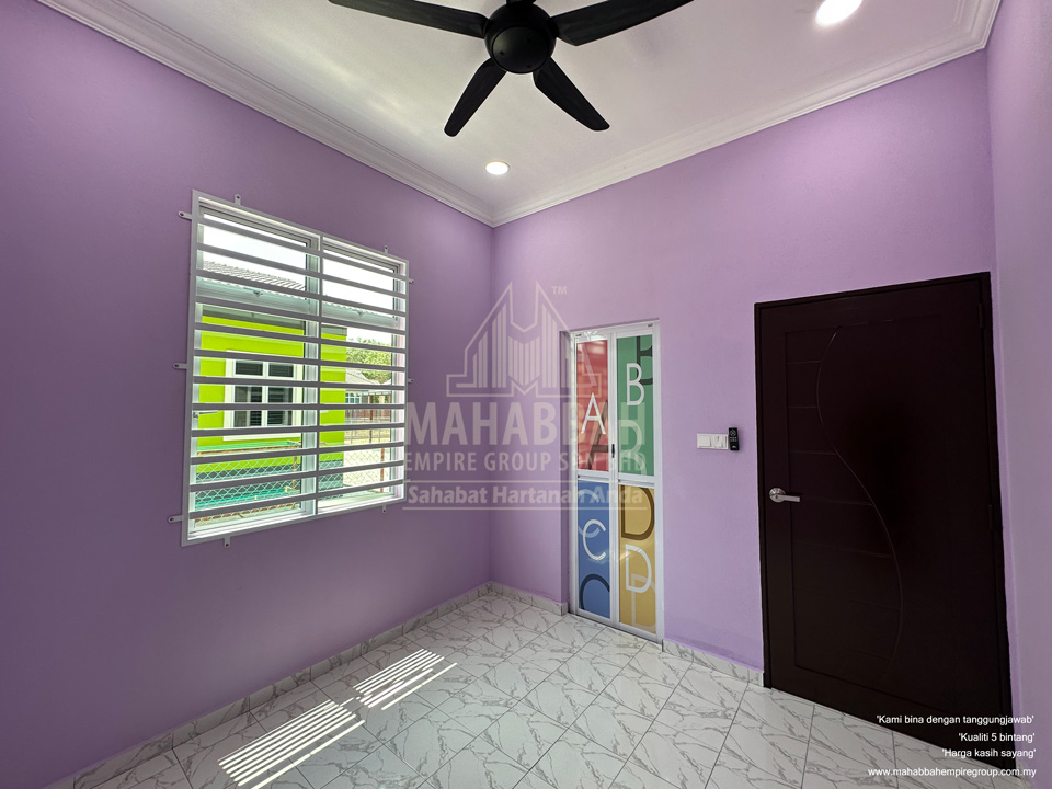Bilik Ketiga Rumah Banglo Villa Sophia (Type A) di Kelewek Tanah Merah