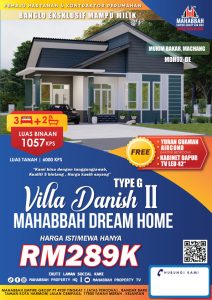 Flyers Banglo Mampu Milik MEGSB MDH02-DE Villa Danish II (Type G