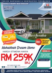 (Font) Flyers D11 Villa Azzalea Banglo Mampu Milik Eksklusif