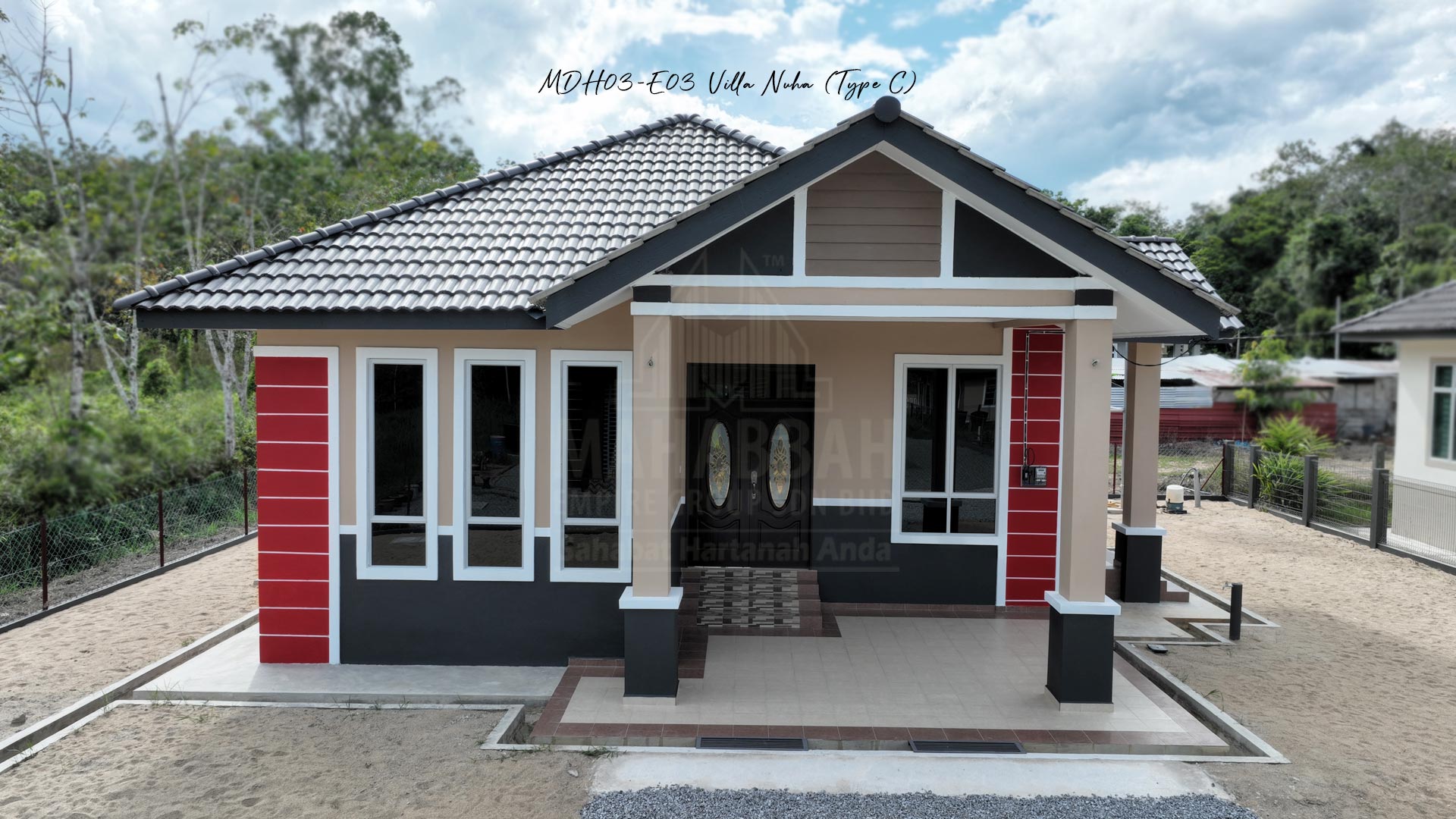 Potfolio MDH03-E03 Villa Nuha (Type C) siap dibina di Mukim Maka, Kelewek Tanah Merah Kelantan