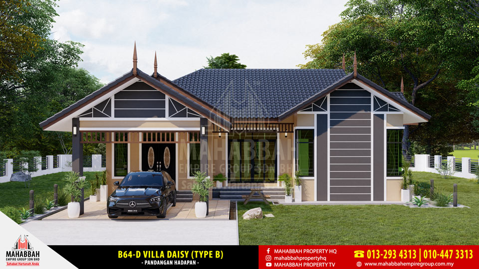 01 Banglo Mampu Milik MDH04-DE B64-D Villa Daisy (Type B) Dekat Bandar Baru Kota Harmoni Tanah Merah