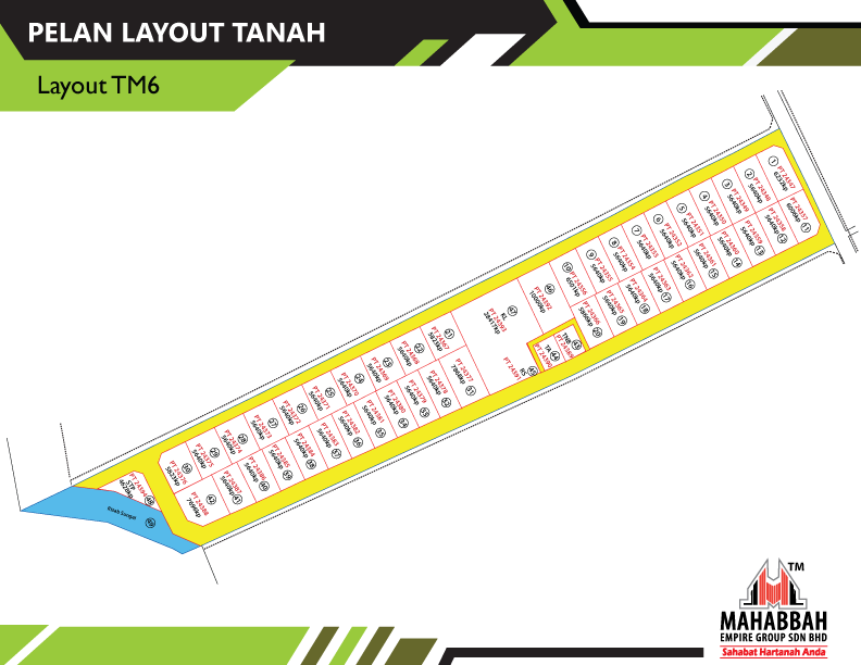 Pelan Layout Tanah Lot Banglo Mampu Milik MEGSB di Belakang IKBN Tanah Merah