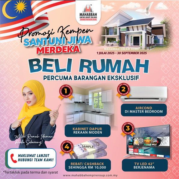 Promosi Kempen Santuni Jiwa Merdeka - Beli Rumah Percuma Barangan Eksklusif