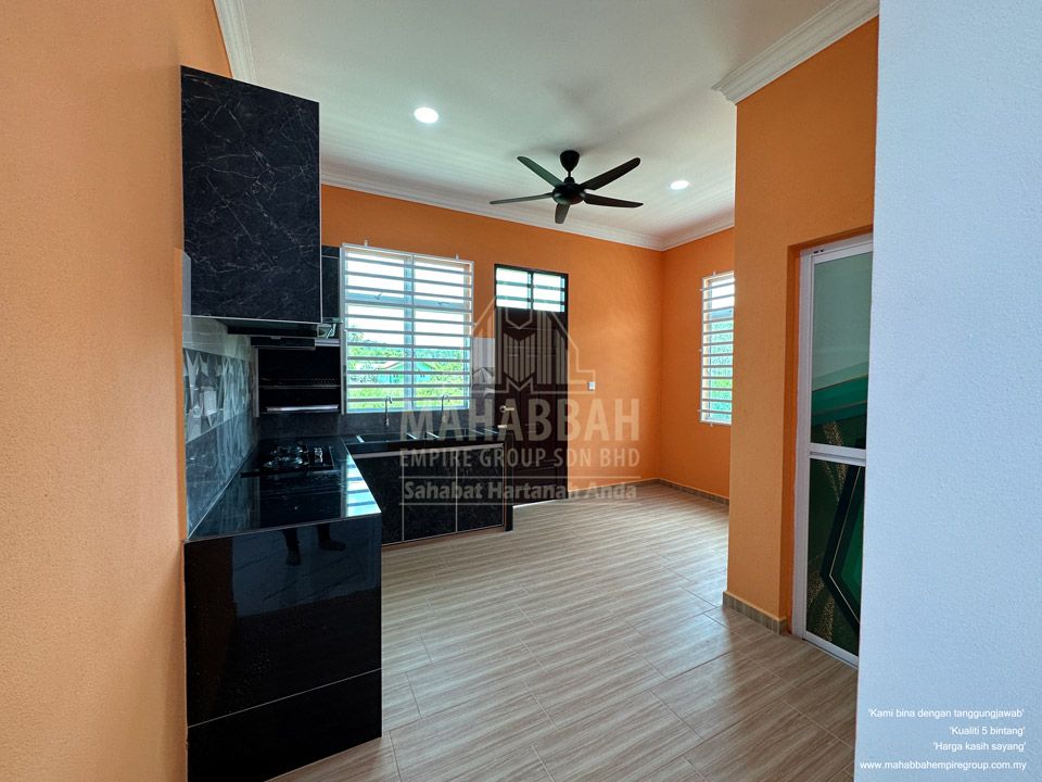 Ruang Dapur Rumah Banglo Villa Sophia (Type A) di Kelewek Tanah Merah