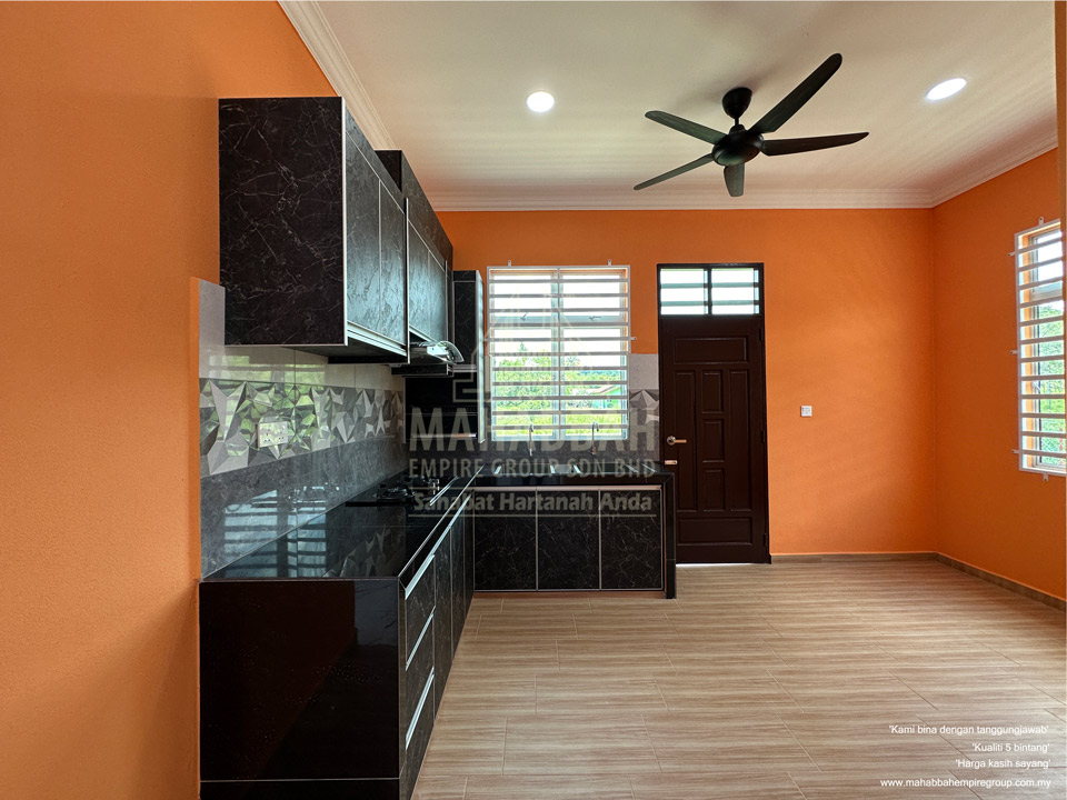 Ruang Dapur Rumah Banglo Villa Sophia (Type A) di Kelewek Tanah Merah